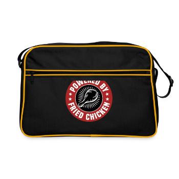 Propulsé par Fried Chicken - Sac Retro - noir/or - Devant