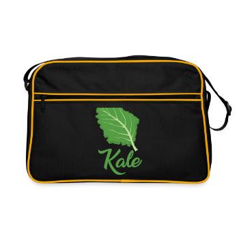 Great kale lover design - Retro Bag - black/gold - Front