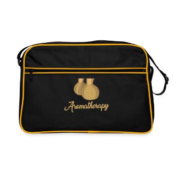 Grande idée cadeau d’aromathérapie - Sac Retro - noir/or - Devant