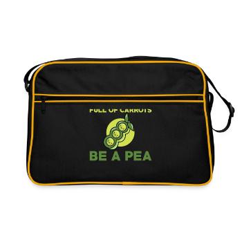 Funny pea pod - Retro Bag - black/gold - Front