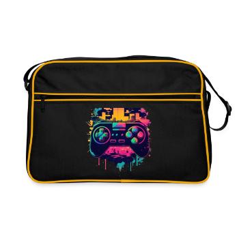 Gaming Console - Retro Bag - black/gold - Front