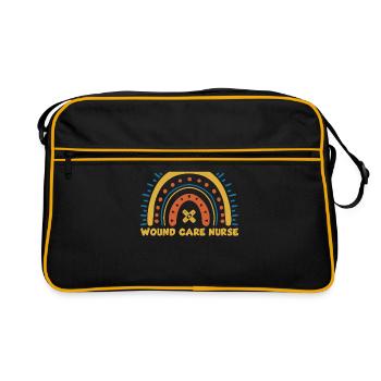 Nice wound nurse design - Retro Bag - black/gold - Front