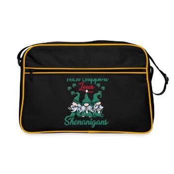 Technical support loves gimmicks St. - Retro Bag - black/gold - Front
