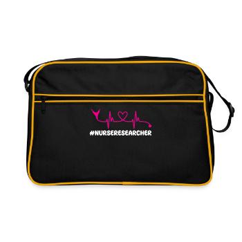 Nursing Scientist Heartbeat Stethoscope - Retro Bag - black/gold - Front