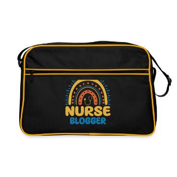 Nurse Blogger Boho Rainbow - Retro Bag - black/gold - Front