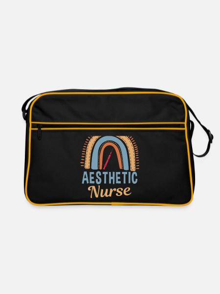 Infirmière esthétique Rainbow - Sac Retro - noir/or - Devant