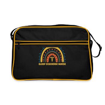 Sleep Lab Nurse Boho Rainbow - Retro Bag - black/gold - Front