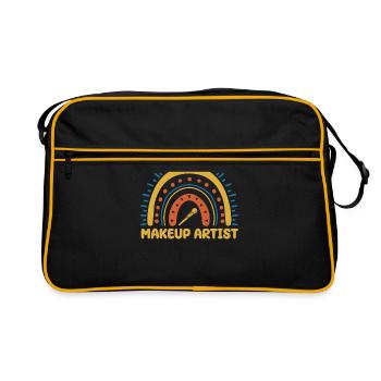 Maquilleuse Boho Rainbow Make Up - Sac Retro - noir/or - Devant
