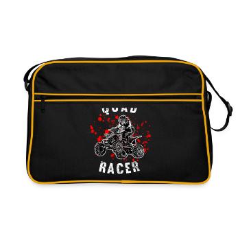 ATV Quad Racer - Retro Bag - black/gold - Front