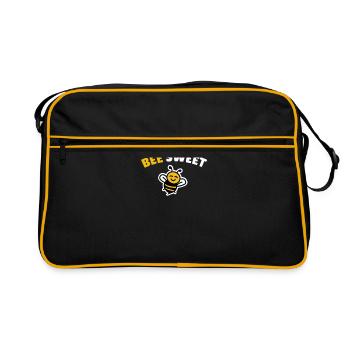 Abeille sucrée - Sac Retro - noir/or - Devant