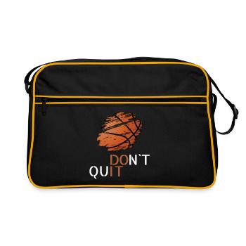Le basketball n’abandonne pas - Sac Retro - noir/or - Devant