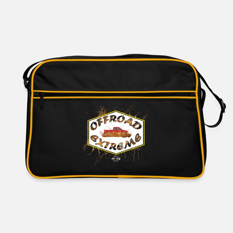 OFFROAD EXTREME Pick Up - Retro Tasche - Schwarz/Gold