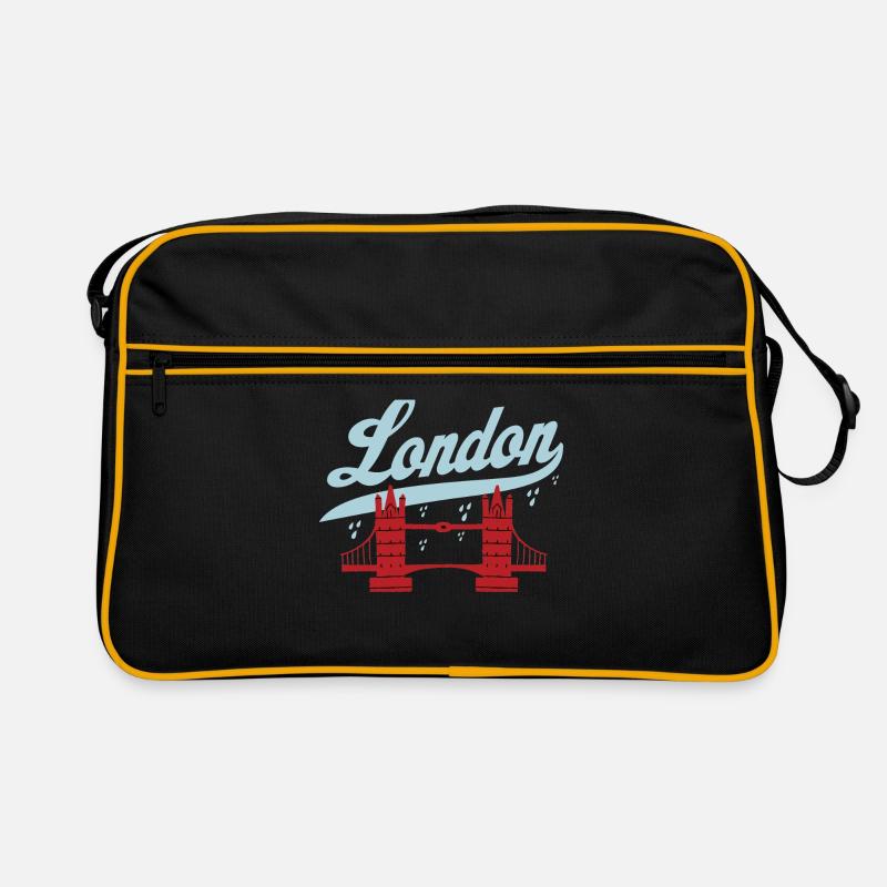 London - Retro Bag - black/gold