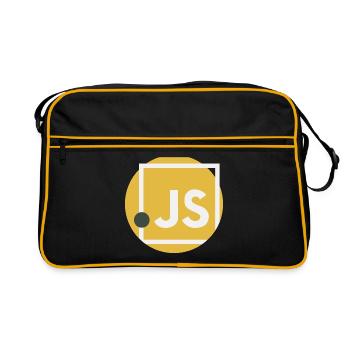 JavaScript dot JS - Retro Bag - black/gold - Front