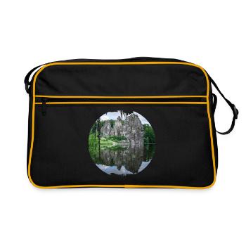 pierres externes - Sac Retro - noir/or - Devant