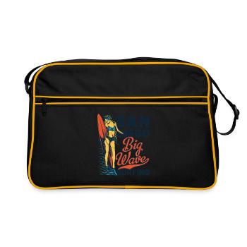 GRANDE VAGUE - Sac Retro - noir/or - Devant