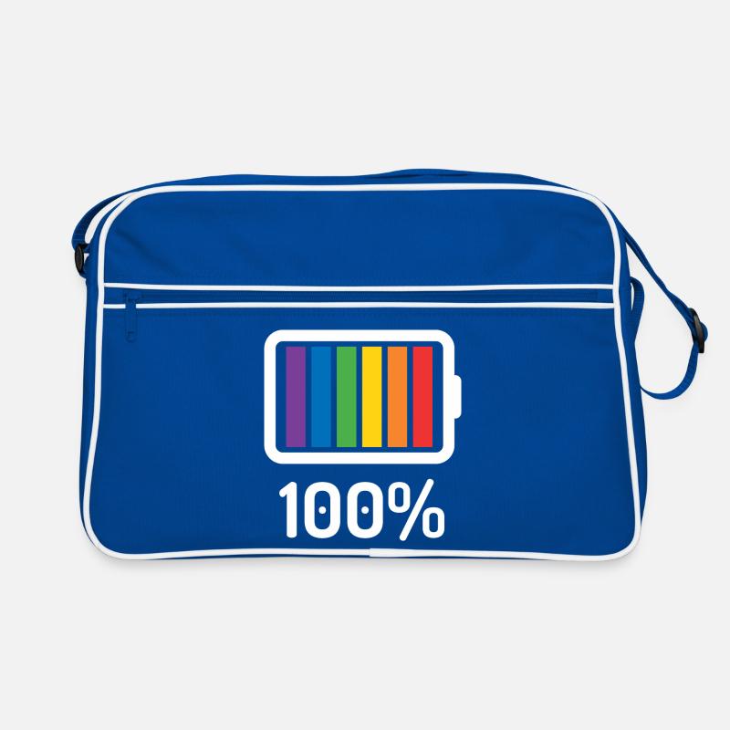LGBT Pride Monat - 100% queer Retro Tasche