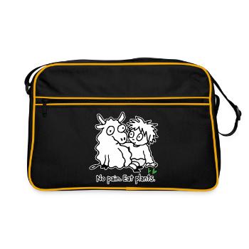 Eat plants - Retro Bag - black/gold - Front