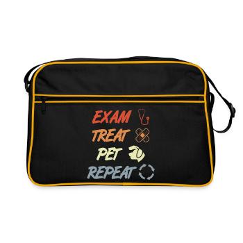 Exam Treat Pet Repeat - Retro Bag - black/gold - Front