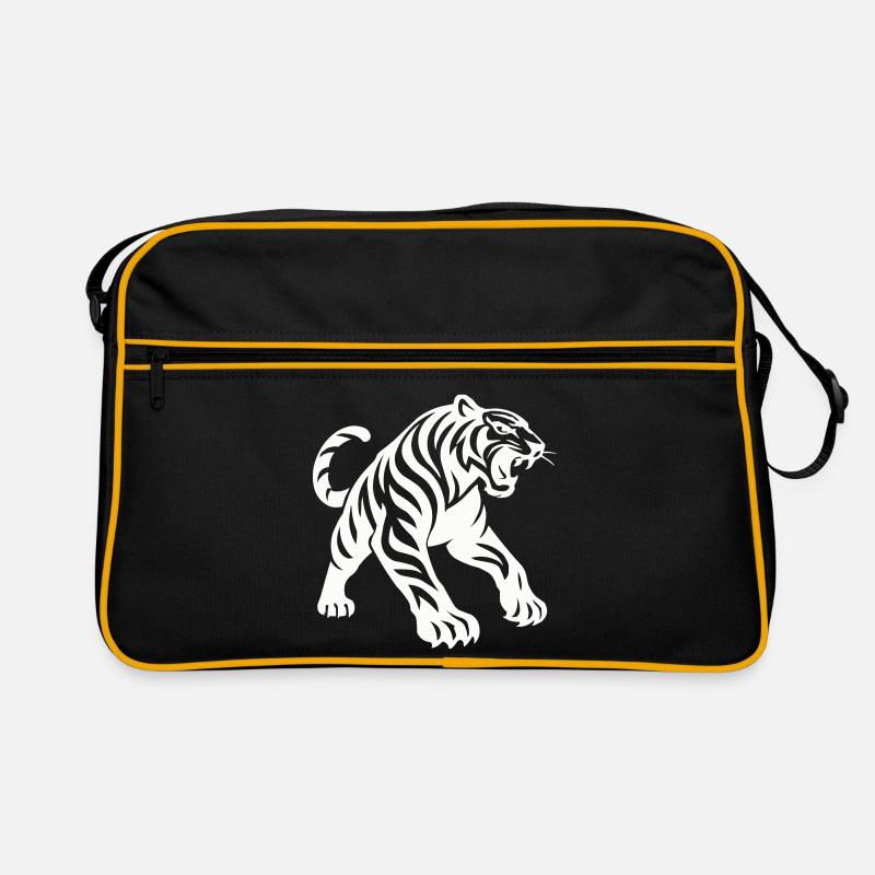 Silhouette de tigre Sac Retro