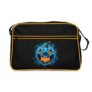 CITROUILLE EN COLÈRE - Sac Retro - noir/or - Devant