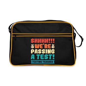 Examen d’enseignant - Sac Retro - noir/or - Devant