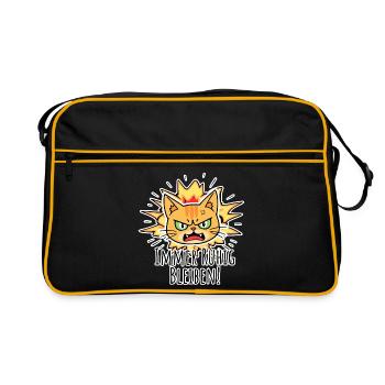 Ne paniquez pas, restez toujours calme ! Chat Cool - Sac Retro - noir/or - Devant