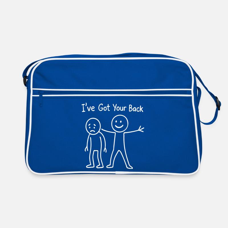 Ich habe dein Rückenstütz-Liniendesign Retro Tasche
