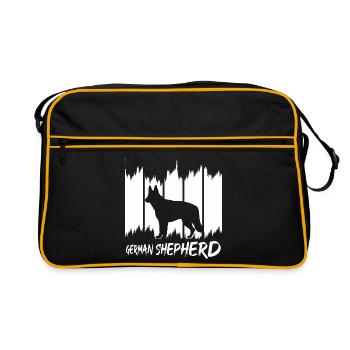 German Shepherd - Retro Bag - black/gold - Front
