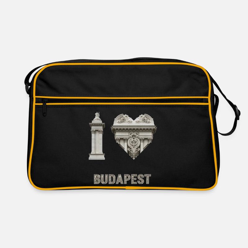 I Love Budapest – Classical Architecture Retro Bag