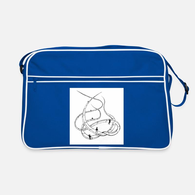 Multi-layered looping paths Retro Bag