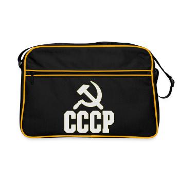 Design CCCP dans le style des années 80, sac rétro - Sac Retro - noir/or - Devant