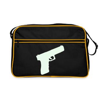 Pistol Weapon - Retro Bag - black/gold - Front