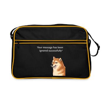 Your message was successfully ignored - Retro Bag - black/gold - Front