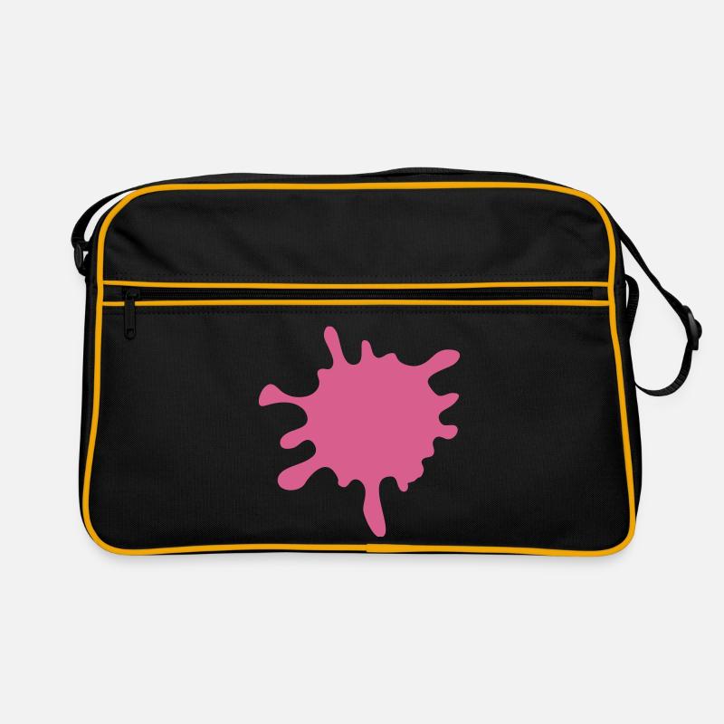 Pink Paint Splash Retro Tasche