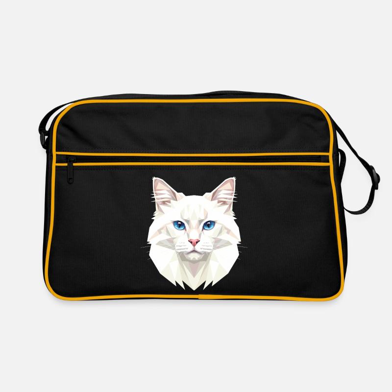 Chat Angora Chat Angora Chat Angora Mignons Chats Angora Sac Retro