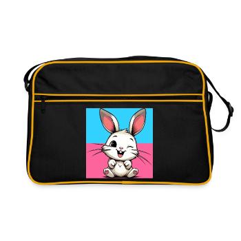 lapin - Sac Retro - noir/or - Devant