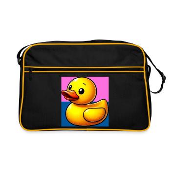 Duckling Duck Duck Duck - Retro Bag - black/gold - Front