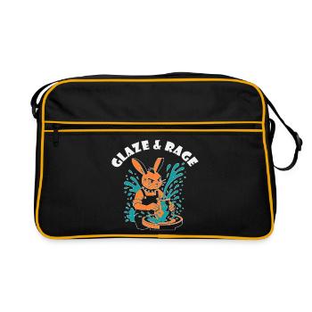Glaze & Rage - Punk Bunny - Sac Retro - noir/or - Devant