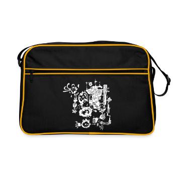 rusty machine - Retro Bag - black/gold - Front