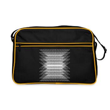 checkered pattern - Retro Bag - black/gold - Front