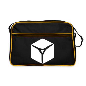 Eiswürfel weiß Eis Geschenk  - Retro Bag - black/gold - Front