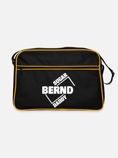 Bernd als Geld - Retro Tasche - Schwarz/Gold