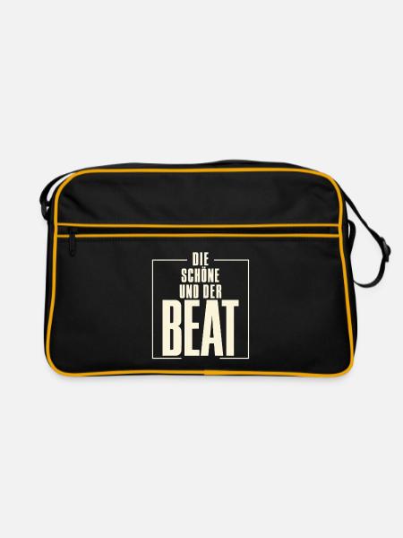 Schöne und Beat - Retro Tasche - Schwarz/Gold