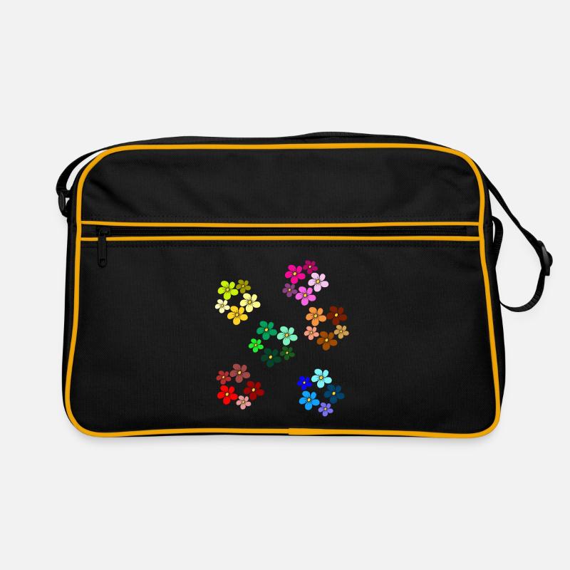 Floral pattern blooming flower floral tendril Retro Bag
