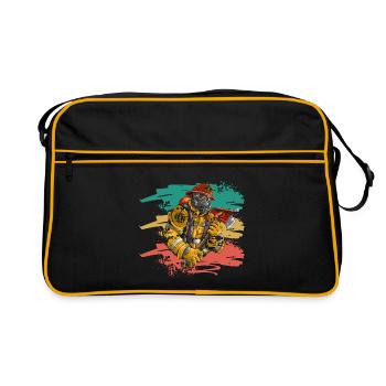 firefighter - Retro Tasche - Schwarz/Gold - Vorne