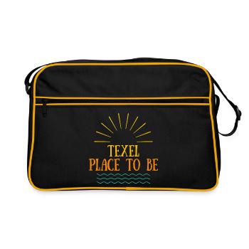 Texel Place To Be - Retro Bag - black/gold - Front
