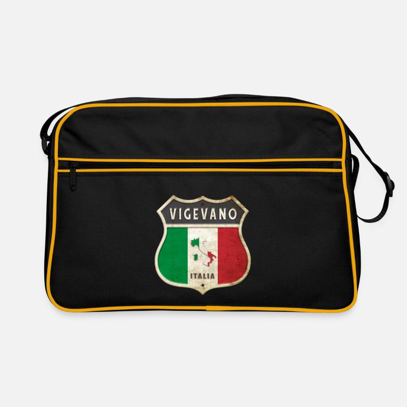 Vigevano Italien Wappen Flaggen Design Retro Tasche