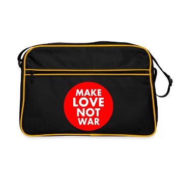 Make love not war - Sac Retro - noir/or - Devant