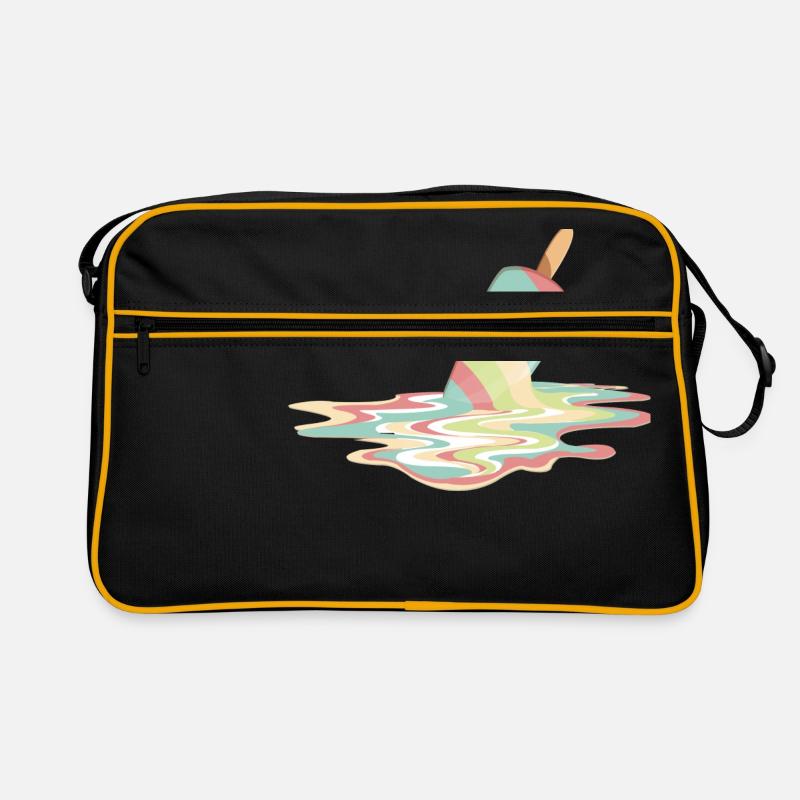 Eis geschmolzen Retro Tasche